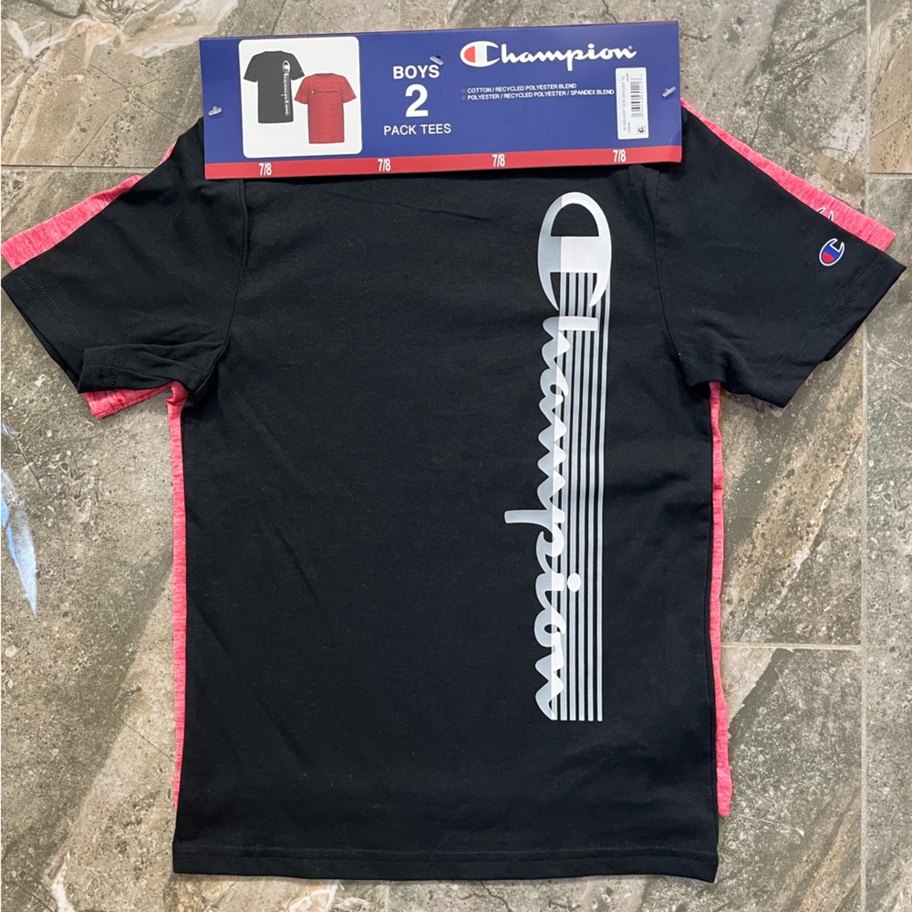 NWT Champion Boys 2 Pack T-Shirts | Size 7/8
